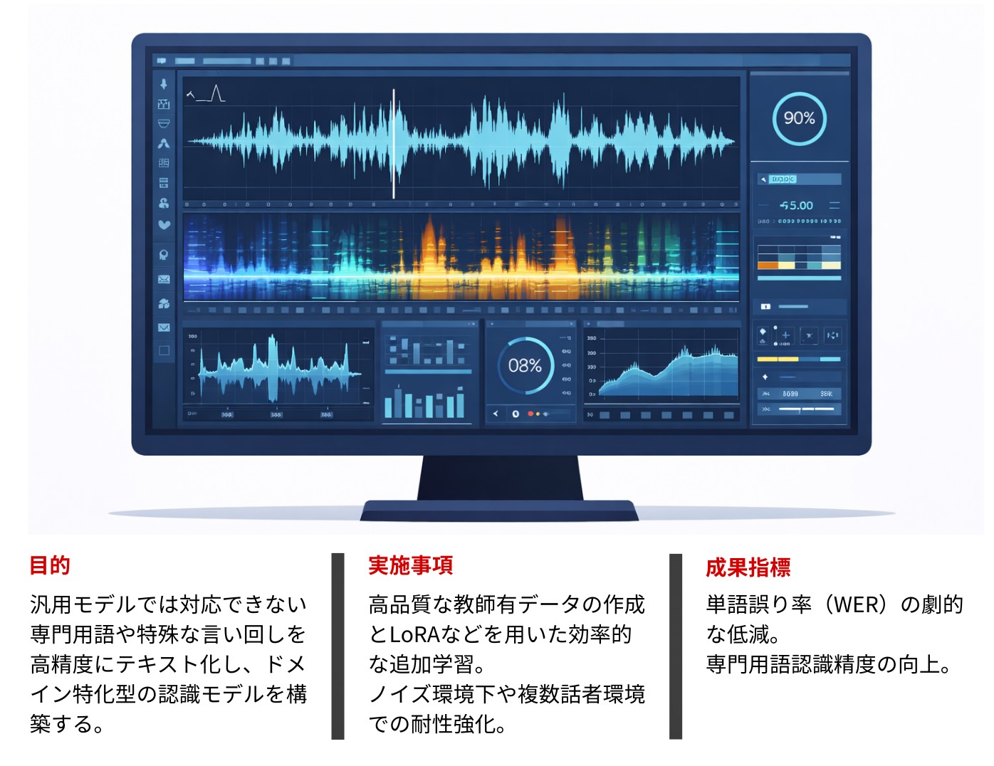 Phase 1: 音声認識モデルのファインチューニングとドメイン特化型精度向上
